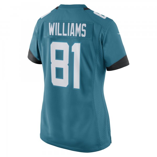 Women's Jacksonville Jaguars Seth Williams Nike Teal Game Player Jersey