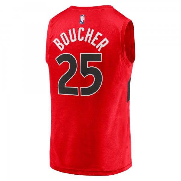 Men's Toronto Raptors Chris Boucher Fanatics Red Fast Break Replica Jersey - Icon Edition