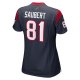 Women's Houston Texans Eric Saubert Nike  Navy  Game Jersey