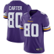 Men's Nike Minnesota Vikings #80 Cris Carter Purple Team Color Stitched NFL Vapor Untouchable Limited Jersey