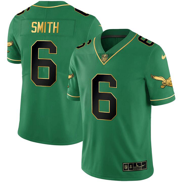 Men's Philadelphia Eagles #6 DEVONTA SMITH Nike Black Kelly Jersey