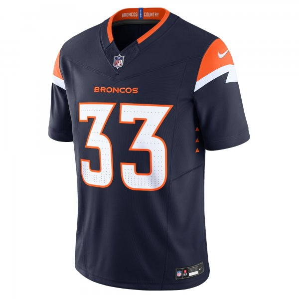 Men's Denver Broncos Javonte Williams Nike Navy Alternate Vapor F.U.S.E. Limited Jersey