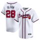 Men's Atlanta Braves #28 Matt Olson Nike White Home Limited Player Jersey