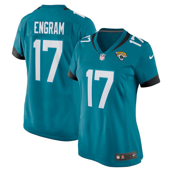 Women's Jacksonville Jaguars #17 Evan Engram Nike Teal Game NFL Jersey