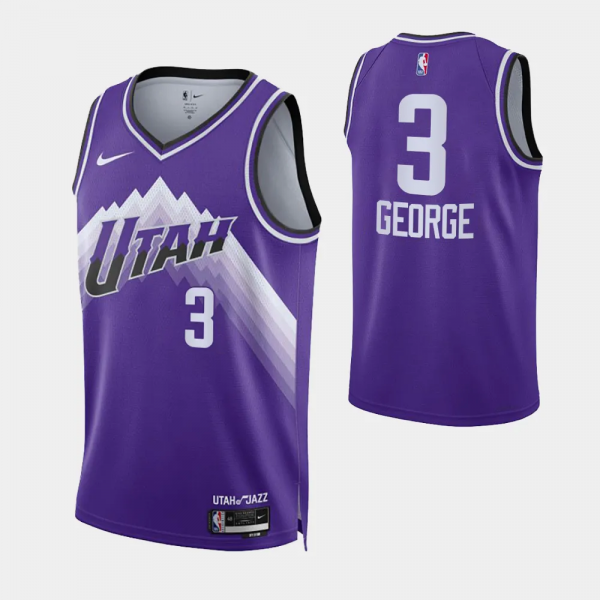 2023-24 City Edition Utah Jazz #3 Keyonte George Purple Swingman Jersey