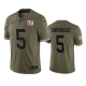 New York Giants Kayvon Thibodeaux #5 Olive 2022 Salute To Service Limited Jersey