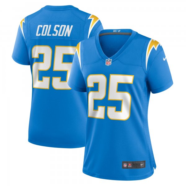 Women's Los Angeles Chargers Junior Colson Nike  Powder Blue  Game Jersey