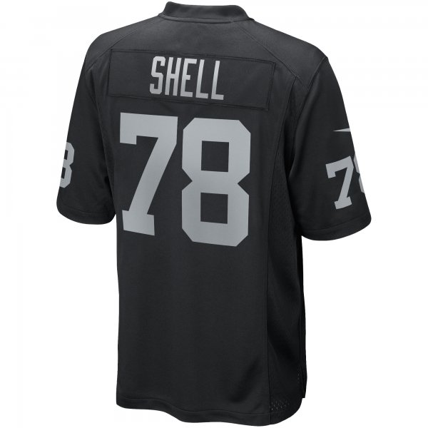 Men's Las Vegas Raiders Art Shell Nike Black Game Retired Player Jersey