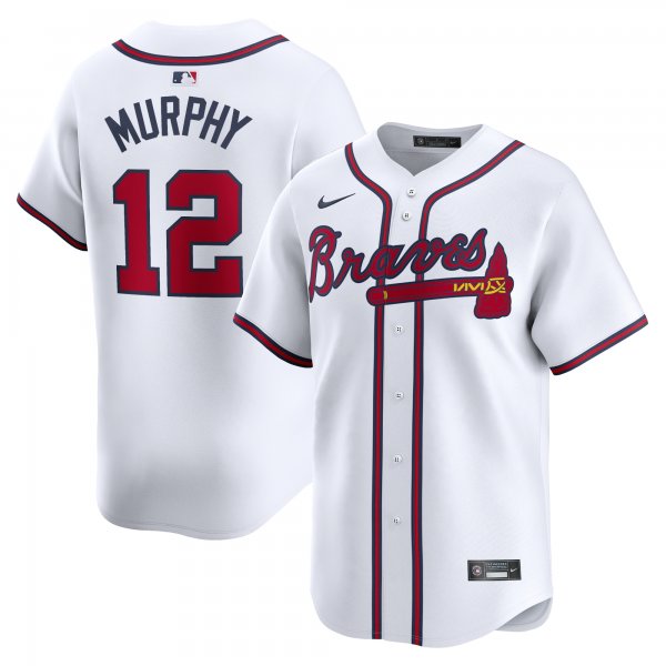 Men's Atlanta Braves Sean Murphy Nike White Home Limited Player Jersey