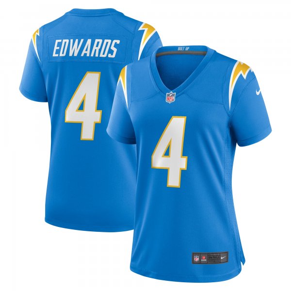 Women's Los Angeles Chargers Gus Edwards Nike  Powder Blue  Game Jersey