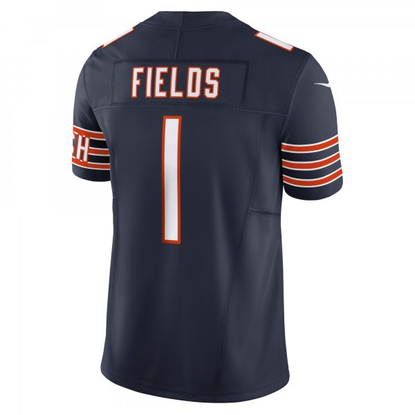 Men's Chicago Bears Justin Fields Nike Navy Vapor F.U.S.E. Limited Jersey