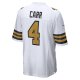 Men's New Orleans Saints Derek Carr Nike  White Alternate Game Jersey