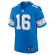 Men's Detroit Lions Jared Goff Nike Blue Game Jersey