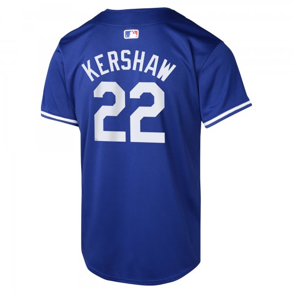 Youth Los Angeles Dodgers Clayton Kershaw Nike Royal Alternate Limited Player Jersey