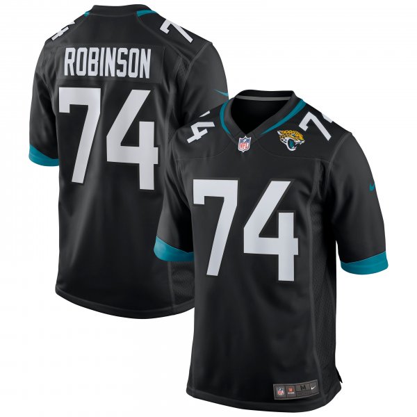 Men's Jacksonville Jaguars Cam Robinson Nike Black Game Jersey