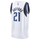 Youth Dallas Mavericks Daniel Gafford Fanatics White Fast Break Player Jersey - Association Edition