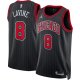 Unisex Chicago Bulls Zach LaVine Jordan Brand Black Swingman Jersey - Statement Edition