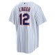 Men's New York Mets Francisco Lindor Nike White Home Replica Player Jersey