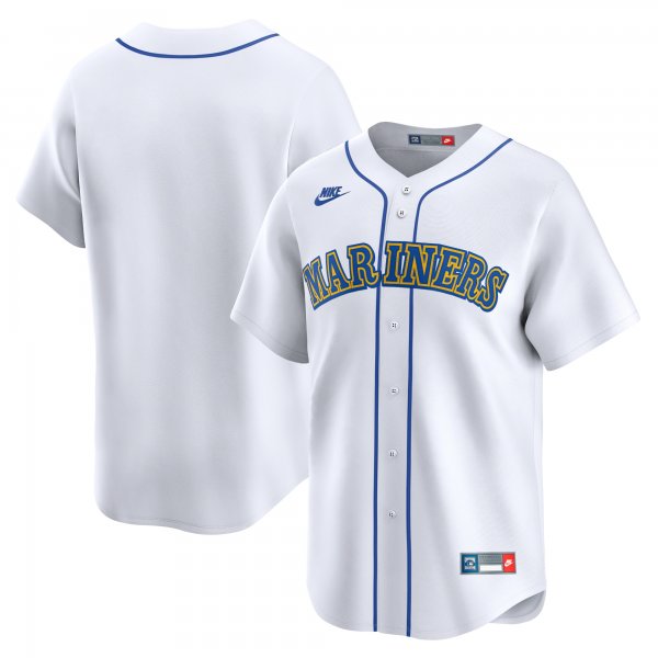 Men's Seattle Mariners Nike White Cooperstown Collection Limited Jersey