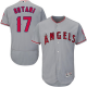 Angels of Anaheim #17 Shohei Ohtani Grey Flexbase Collection Stitched MLB Jersey