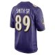 Men's Baltimore Ravens Steve Smith Sr. Nike Purple Retired Player Game Jersey