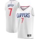 Men's LA Clippers Amir Coffey Fanatics White Fast Break Player Jersey - Association Edition