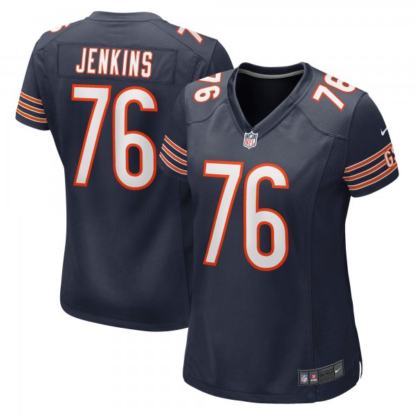 Women's Chicago Bears Teven Jenkins Nike Navy Game Jersey