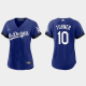 Women Los Angeles Dodgers Justin Turner Royal 2021 City Connect Replica Jersey