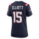 Women's New England Patriots Ezekiel Elliott Nike Navy Game Player Jersey