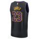 Men's Los Angeles Lakers LeBron James Fanatics Black Fast Break Jersey - City Edition