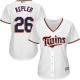 Women's Minnesota Twins #26 Max Kepler White HomeStitched MLB Jersey