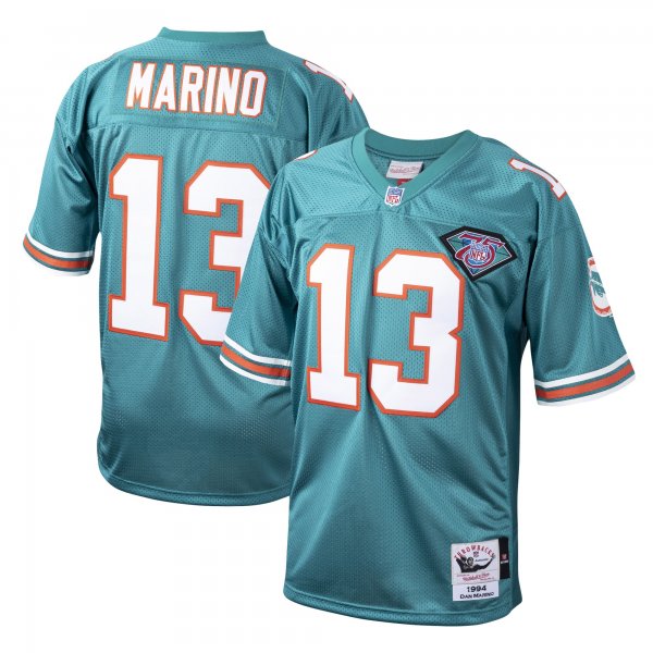 Men's Miami Dolphins 1994 Dan Marino Mitchell & Ness Aqua Throwback Retired Player Jersey