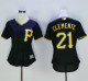 Pittsburgh Pirates #21 Roberto Clemente Black Women's Alternate Stitched MLB Jersey