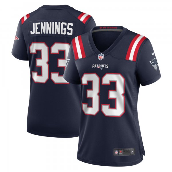 Women's New England Patriots Anfernee Jennings Nike  Navy Team Game Jersey