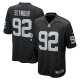 Men's Las Vegas Raiders Richard Seymour Nike Black Retired Player Game Jersey