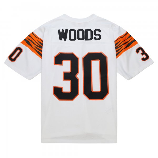 Men's Cincinnati Bengals Ickey Woods Mitchell & Ness White Legacy Replica Jersey