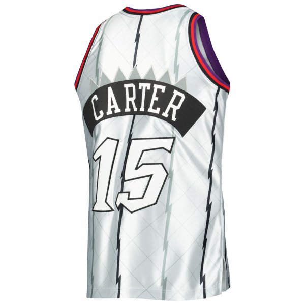 Men's Toronto Raptors Vince Carter Mitchell & Ness Platinum 1998/99 Hardwood Classics 75th Anniversary Swingman Jersey