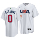 New York Mets #0 Adam Ottavino 2023 World Baseball Classic White  Men's USA Jersey