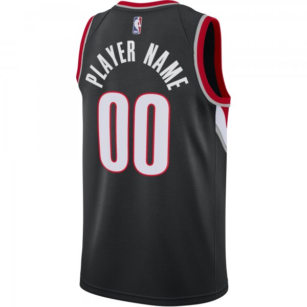 Men's Portland Trail Blazers Nike Black 2020/21 Swingman Custom Jersey - Icon Edition