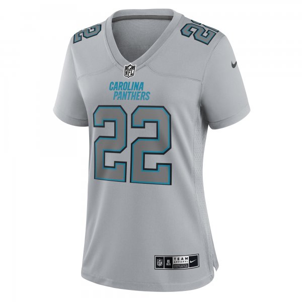 Women's Carolina Panthers Christian McCaffrey Nike Gray Atmosphere Fashion Game Jersey