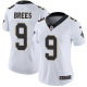 Nike New Orleans Saints #9 Drew Brees White Women's Stitched NFL Vapor Untouchable Limited Jersey