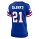 Women's New York Giants Tiki Barber Nike Royal Classic Retired Player Game Jersey