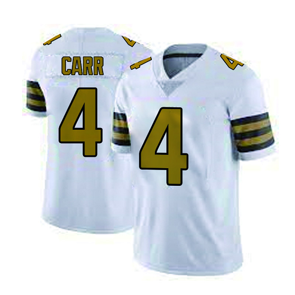 Men's Nike New Orleans Saints #4 Derek Carr White Vapor Limited NFL Jersey