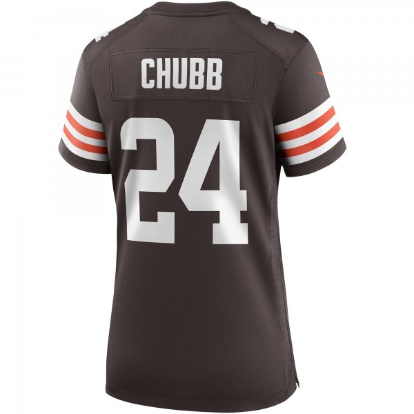 Women's Cleveland Browns Nick Chubb Nike Brown Game Jersey