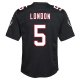 Youth Atlanta Falcons Drake London Nike Black Game Jersey