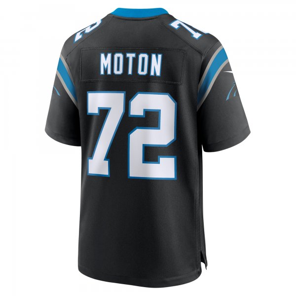 Men's Carolina Panthers Taylor Moton Nike Black Team Game Jersey