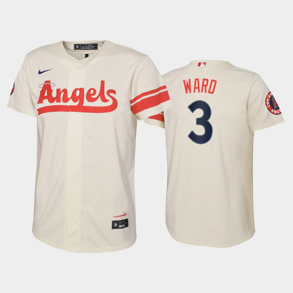 Youth Los Angeles Angels 2022 City Connect Cool Base Taylor Ward #3 Taylor Ward MLB Jersey - Cream