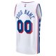 Men's Philadelphia 76ers  Fanatics White Custom Fast Break Jersey - Association Edition