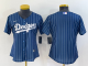 Women's Nike Los Angeles Dodgers Blank Blue Throwback MLB Cool Base Jersey