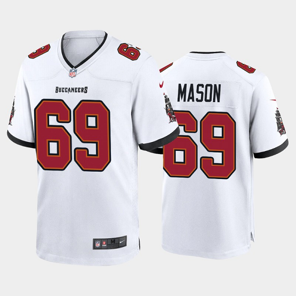 Men's Tampa Bay Buccaneers #69 Shaq Mason White Vapor Limited Jersey